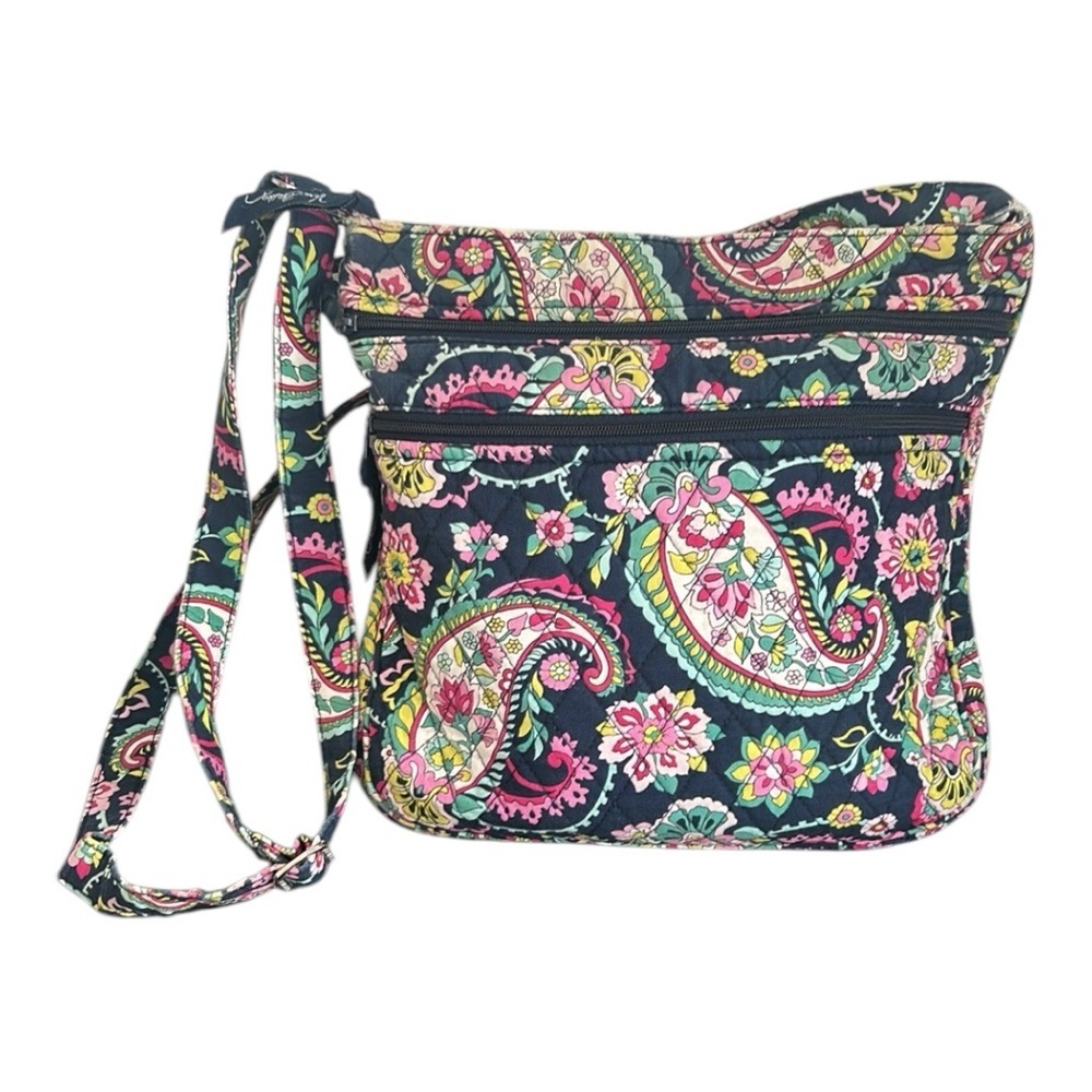 Vera Bradley Hipster Paisley Crossbody/Shoulder Bag Petal Handbag Purse